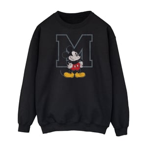 Disney Herren Sweatshirt Classic M Mickey Mouse (Schwarz)
