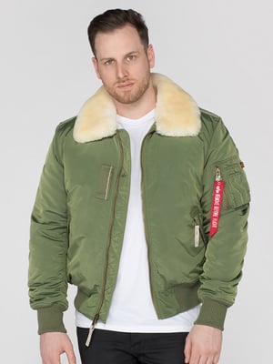 Alpha Industries Herren Injector III Flugjacke in Salbeigrün