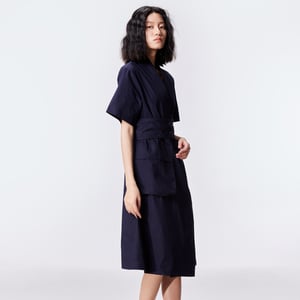 Kimono-Wickelkleid aus Baumwolle
