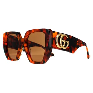 Gucci Square Damen Havanna Braun GG0956S