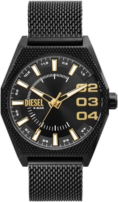 Diesel Scraper Schwarz Herren Armbanduhr DZ2194