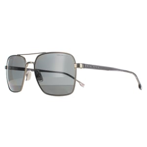 Hugo Boss Aviator Herren Matte Ruthenium Grau Polarisiert BOSS 1045/S