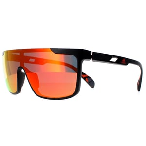 Adidas Shield Herren Matte Schwarz Orange Camo Kontrast Spiegel Rot SP0020