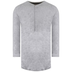 Under Armour Recovery Nachtwäsche Herren grauer Henley Top