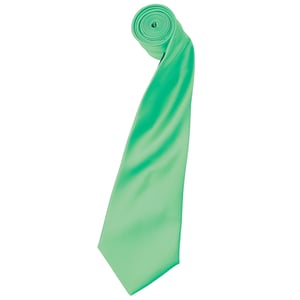 Premier Mens Plain Satin Krawatte (schmale Klinge) (2er-Pack) (Türkis)