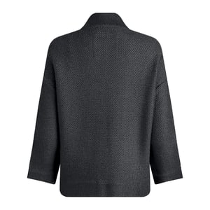 Weird Fish - "Santosh" Strickjacke kurz geschnitten für Damen (Marineblau)
