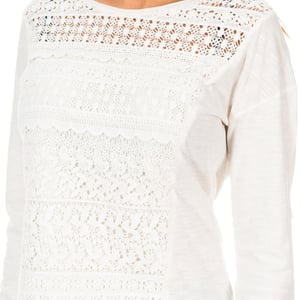 Colorado Fransen-Spitzen-T-Shirt G60002ON Langarmpullover für Damen