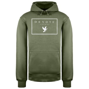 Wende London Herren Oliven/Weißer Hoodie