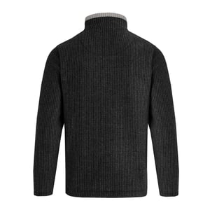 Weird Fish - "Newark" Fleece-Oberteil mit kurzem Reißverschluss für Herren (gewaschenes Schwarz)