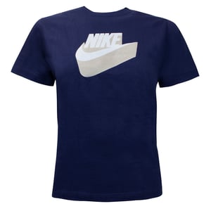 Nike Logo Kinder T-Shirt Navy
