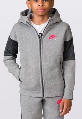 Nike Air Jungen NSW Trainingsanzug Komplettset in Grau