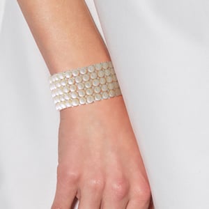 DIADEMA - Armband - Echte Süßwasserperlen - Weiß