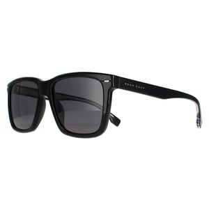 Hugo Boss Square Mens Black Ruthenium Grey Blue Boss 1317 / S