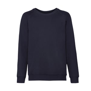 Fruit of the Loom - "Classic" Sweatshirt für Kinder Raglanärmel (Marineblau)
