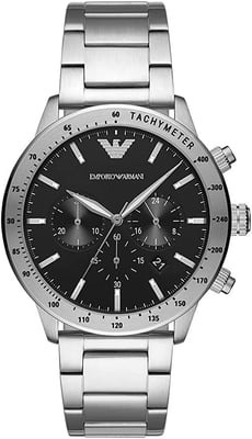 Emporio Armani Mario Silber Herren Armbanduhr AR11241