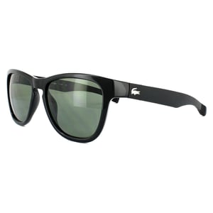 Lacoste Rectangle Unisex Schwarz Grün Sonnenbrille
