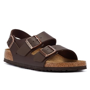 Birkenstock Milano Birko Flor Braun Schmal Sandalen