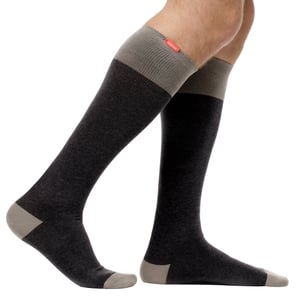 VIM&VIGR - Baumwollsocken mit abgestufter Kompression 20-30 mmhg für Männer & Frauen - Dunkel- & Hellgrau