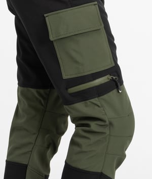 Rock Creek Softshellhose Dunkelgrün