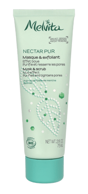 Melvita Nectar Pur Mask & Scrub.