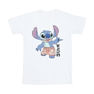 Disney - "Lilo & Stitch Bermuda Shorts" T-Shirt für Jungen (Weiß)