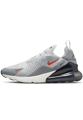 Nike Air Max 270 Turnschuhe, Grau Nebel / Team Orange Segel
