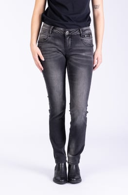 Vivien Damenjeans Schwarz Slim Fit