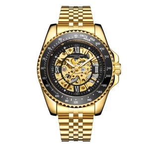 Hand Assembled Anthony James Limited Edition Tachymeter Sport Automatik Gold