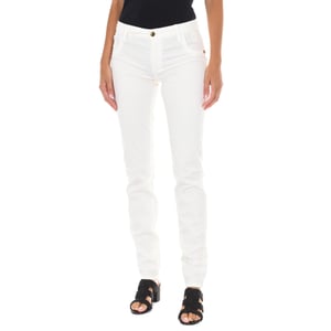 Lange Denim-Hose aus elastischem Stoff 70DB50192-T092 Frau