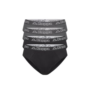 Kappa 4er Set Slip in Schwarz/Anthrazit