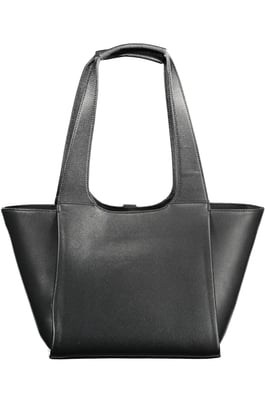 Tommy Hilfiger Damen schwarze Polyurethan-Handtasche