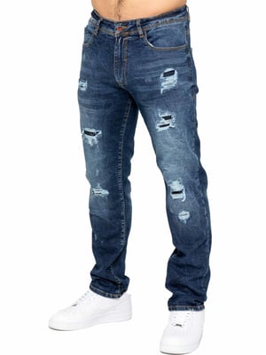 Enzo | Herren Ripped Denim Jeans