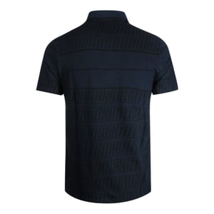 Dunkelblaues Grid-Poloshirt von Lyle & Scott