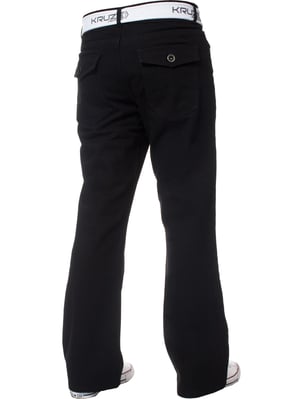 Kruze Herren Bootcut Denim Jeans