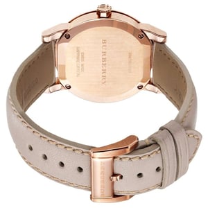 Burberry BU9109 Rose Gold Tone Beige Check Dial Damenuhr