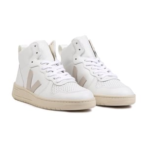 V-15 Turnschuhe - Veja - Weiß/Beige - Leder