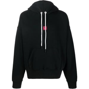 Palm Angels Bold Angels PXP Logo Schwarzer Kapuzenpullover