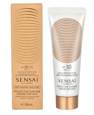 Sensai Silky Bronze Sun Care Cream For Face SPF30.