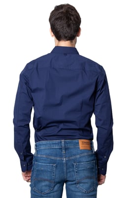 Tommy Jeans TJM Original Herrenhemd Blau Baumwolle. Authentische Tommy Jeans Kleidung - Streetwear/Sportswear Design von Tommy Jeans - Tommy Jeans für Herren, modisch und alltagstauglich - Tommy Jeans Hemd in der Farbe Blau passt perfekt zu Ihrem restlichen Garderobe - Material Baumwolle bequem - classic - TJM Original -.