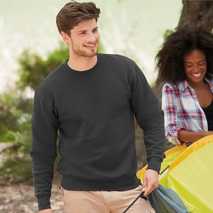 Fruit Of The Loom Unisex Premium 70/30 Set-In Sweatshirt (Holzkohle)