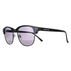 Calvin Klein Square Herren Glänzend Schwarz Massiv Rauch CK20314S