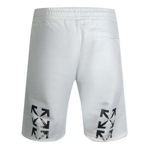 Off-White Caravaggio Arrow Weiße Sweatshorts