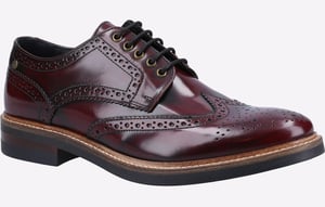 Base London Woburn Hi-Shine Brogue LEATHER Herren