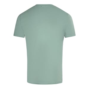 Grünes T-Shirt mit geprägtem Balmain-Logo