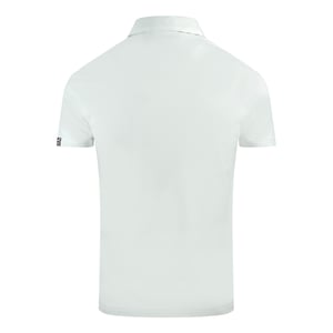 Aquascutum Aldis Crest Brust Logo Weißes Polo-Shirt