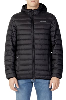 Aquascutum London Logo Schwarz Active Hoodie Jacke