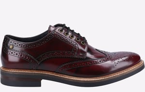 Base London Woburn Hi-Shine Brogue LEATHER Herren