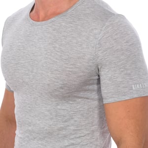 Mode Bambus Kurzarm-T-Shirt BKK1UTS03SI Mann