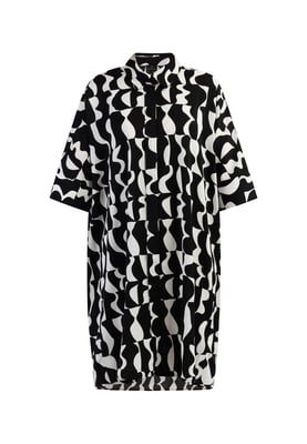 Dreimaster Hemdkleid Damen schwarz weiss