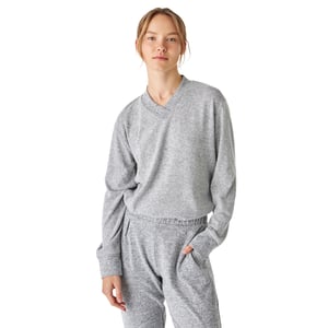 Damen-Pyjama mit V-Ausschnitt und langen Ärmeln JJBEP1903